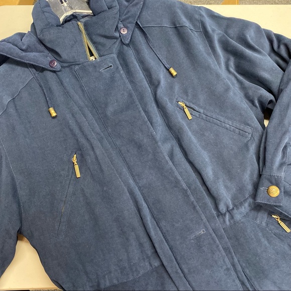 IZZI Outerwear Jackets & Coats Izzi Outerwear Blue Jacket Coat Full